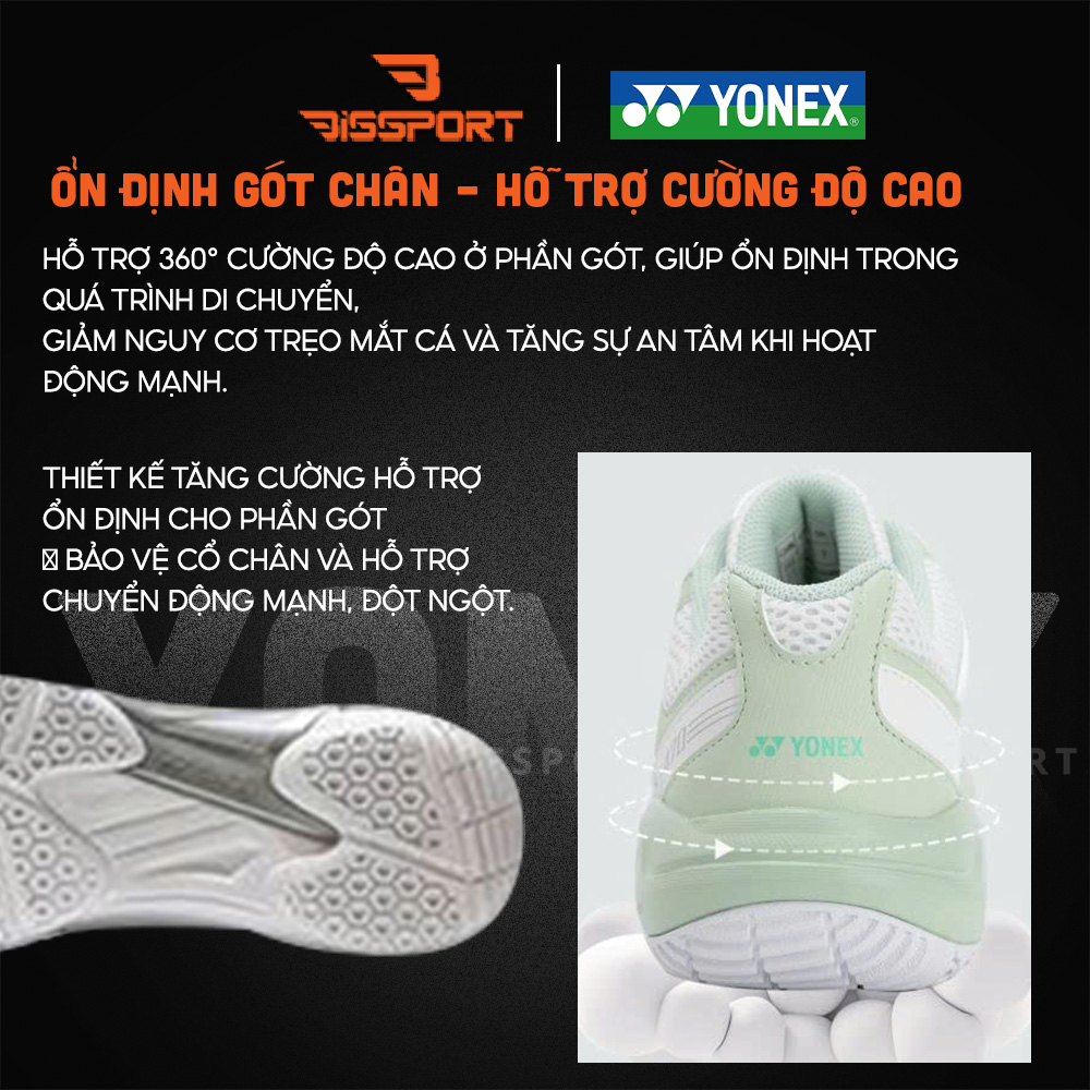 Giày Cầu Lông Yonex SHB470CR Đen Chính Hãng - Nhẹ Nhàng - Đế Tổ Ong Siêu Bám - Bám Mọi Sàn - Ổn Định